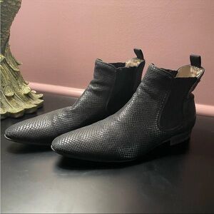 Just Cavalli Men's Snake Pattern Leather Boots Size 41